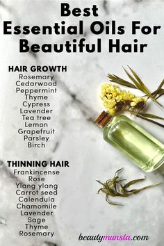 Best Essential Oils For Hair, Hair Growth Oil Recipe, Oils For Hair, Hair Growth Foods, Hair Care Recipes, For Healthy Hair