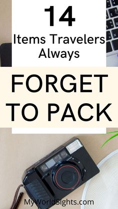 A list of the 14 most forgotten travel items! Read this list so you don't forget any of these travel essentials on your next vacation! International Travel Packing, Pack For Travel, Packing Travel, Time Travelers, Packing Checklist, Travel Adapter, Travel List