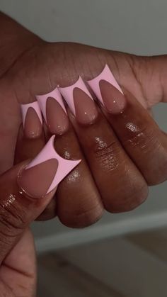 Acrylic Nails Square French Tip, Baddie French Tip Acrylic Nails, Pink Acrylic Nails French, Pink Base French Nails, French Tips Acrylics, Baby Pink French Tip, Light Pink French Tip, Medium French Tip, Pink French Tips