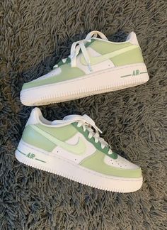 Custom made Air Force 1s. You can pick what color you would like and the size before ordering. You can choose if you would like two or three different shades of a singular color. If there is a color you would like that is not listed you can message me. They are hand painted and sealed with a protective top coat. These are made to order so once you submit an order I will paint them and ship them out! Feel free to message me with any questions or customizations. Sepatu Air Jordan, Trendy Shoes Sneakers, Dr Shoes, Nike Shoes Girls, Preppy Shoes, Jordan Shoes Girls, Custom Nike Shoes, All Nike Shoes, Nike Air Shoes