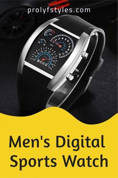 Our stylish sport watches are perfect for the modern man with an active lifestyle, who appreciates a high-quality accessory that looks great with any outfit. With a full range of colors and designs, you're sure to find one that fits your personal style. This watch is also an awesome gift for friends or family members! This modern wristwatch is perfect for the man who likes to keep it simple. Sports Watch, Trendy Accessories, Keep It Simple