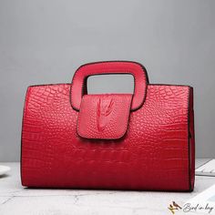 Bird in Bag - Bags female new fashion women's bags lychee pattern large capacity handbag small square Party Clutch, Crocodile Pattern, Chic Top, Leather Bag Women, Crocodile Leather, Givency Antigona Bag, Goods And Service Tax, St Kitts And Nevis, Makeup Case