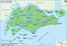 a map of malaysia with the capital and major cities on it's borders in green