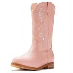 Western Cowboy Boots IUV boots not only visually elogates the proportion of the leges and it seens that the whole person will much taller. Size: 3 Little Kid.  Color: Pink.  Gender: unisex.  Age Group: kids. Western Martin Boots With Round Toe For Outdoor, Western Style Martin Boots With Round Toe For Outdoor, Western Style Mid-calf Boots With Round Toe, Pink Boots For Outdoor Fall Activities, Pink Martin Boots With Round Toe For Fall, Fall Pink Martin Boots With Round Toe, Pink Round Toe Martin Boots For Fall, Pink Western Boots With Round Toe, Casual Pink Mid-calf Boots With Round Toe