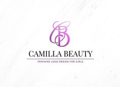 the logo for a fashion boutique called camila beauty, which has been designed by person