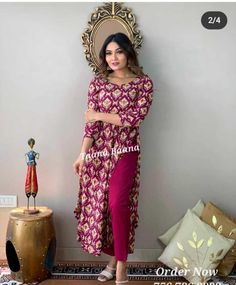 #WinterSummerAndSpring #Handmade #SalwarKameez #India #eBay #eBayStore #eBaySeller #Women #Indian #RoundNeck #WineAndGreen #Rayon #YesFullyStitched #Womenclothing #indiandresses #BeautifulDresses Women Kurti, Hand Embroidery Work, Pant Sets