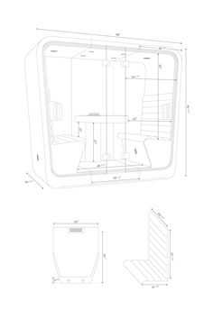 a drawing of a toilet and sink in a room