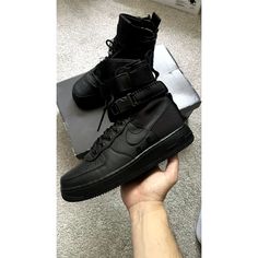 Lightly Used, Og All Size 8m/9.5w Black Abrasion-resistant Combat Boots For Sports, Nike Sf Air Force 1, Black Tactical Impact-resistant Sneakers, Nike Sf, Triple Black, Nike Black, Shoes Nike, Men's Nike, Air Force 1