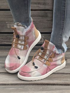 Upgrade your shoe game with our Cozy Chic Winter Print Fluffy Casual Shoes. Designed specifically for plus size individuals Fluffy Shoes, Chic Plus Size, Printed Flats, Plus Size Winter, Winter Print, Rounded Toe Boots, Boots Women Fashion, Cozy Chic, Toe Boots