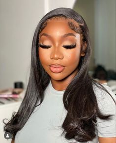 Insta Baddie Makeup, Glam Hairstyles, Intense Makeup, Flawless Face Makeup, Birthday Glam, Birthday Makeup Looks, Woman Makeup, Natural Glam Makeup, Soft Makeup Looks