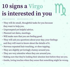 the zodiac sign for virgo is interested in you, and there are other signs