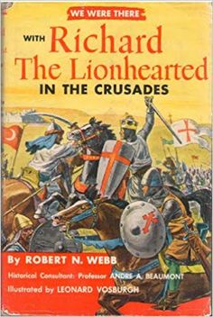 a book cover with an image of knights on horseback