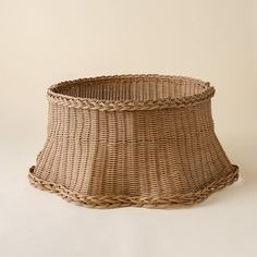 Rattan Scalloped Tree Collar Magnolia Home Rugs, Plaid Tree Skirt, Tree Basket, Antique Bell, Home Decor Books, Tree Collar, Decor Books, Diy Products, Stocking Holders