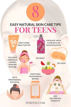 Back to School: 8 Easy Natural Skin Care Tips for Teens – Pure Fiji US Store Best Makeup Routine, Teen Skincare, Skincare Inspiration, Best Skin Care Routine, Makeup For Teens, Facial Spa, Skin Care Steps, Summer Skin, Skin Care Brands