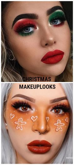 #BEAUTY, #RELATIONSHIPS #Fashion #Animals #Outfits #Winter Outfits #Animals Cute Elf Makeup Christmas, Christmas Glitter Eye Makeup, Christmas Simple Makeup Ideas, Christmas Makeup Glitter, Christmas Theme Makeup Ideas, Elf Make Up Christmas, Christmas Eyeshadow Looks Easy Red And Green, Makeup Looks Christmas Easy