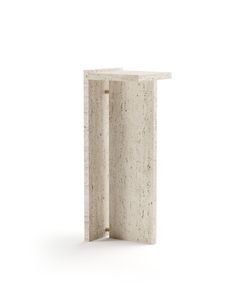 an open concrete box on a white background