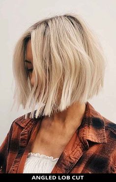 Style A Lob, Angled Lob, Layers Bangs, Lob Cut, California Hair, Lob Styling, Short Blonde Bobs, Hollywood Hair, Long Bob Haircuts