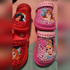 Baby, Toddlers, Kids Disney Chartarters Delta Bling Crocs, Disney Crocs Shoes, Toddler Bling Crocs, Pink Blinged Out Crocs, Bling Converse Toddler, Kids Crocs, Bling Crocs, Taupe Sandals, Custom Crocs