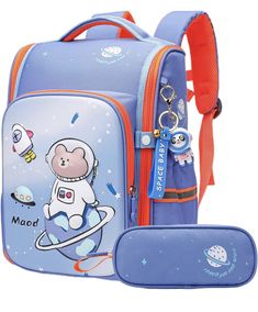 This toddler backpack is perfect for any boy or girl heading off to elementary school. With a fun blue color and featuring the Maod brand, this backpack is both stylish and practical. Made from 100% polyester, it is durable and long-lasting, ensuring your child will be able to use it for years to come. The backpack also features a chest strap and straps for added comfort and security. It is perfect for carrying books, snacks, and other essentials to school. Whether your child is into superheroes Student Bags For Back To School, Student Backpack For Back To School, Back To School Standard Backpack For Students, Back To School Rectangular Backpack With Zipper, Cute Rectangular Bags For Outdoor Activities, Back To School Student Backpack, Rectangular Backpack For Back To School, Back To School Backpack With Zipper Closure, Educational Rectangular Backpack For Travel