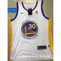 the golden state warriors basketball jersey is displayed