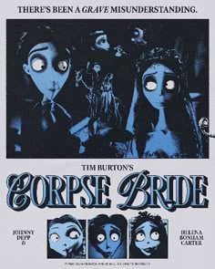 a movie poster for corpse bride