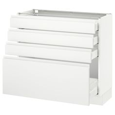 a white drawer with five drawers on each side