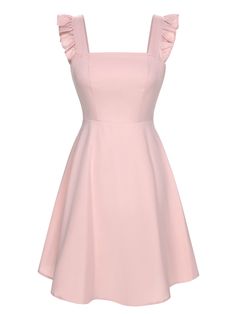 5th Grade Dance Dresses, Princess Peach Outfits, 90s Pink Dress, Sims Boutique, Cute Pink Dresses, Pink Pastel Dress, Pink Cottagecore Dress, Pink Princess Dresses, Pink Day Dress