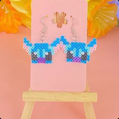 💖 Super cute stitch earrings! 🌸 Makes the perfect gift for any stitch fan 🌷 All items are handmade, making them unique 🎀 Colors may vary from screen San Juan, Stitch Earrings, Cute Stitch, Unique Colors, Jewelry Earrings Dangle, Labour Day, Etsy Earrings, Dangle Drop Earrings, Dangle Earrings