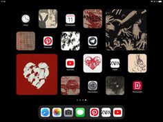 an ipad screen with various stickers and icons on the app store's home page