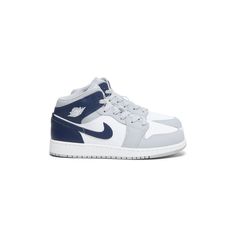 Navy Jordans, Wolf Grey Jordans, Grey Jordans, Mix Of Colors, Jordan Grey, Nike Air Jordan 1 Mid, Kid Lifestyle, Jordan 1s, Air Jordan 1 Mid