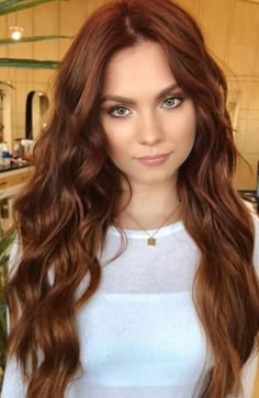 Red Hair Inspo, Long Red Hair, Hair Color Highlights, Hair Brown