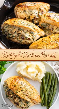 This Stuffed Chicken Breast recipe is guranteed to impress your dinner guests! It's made with a creamy 3-cheese blend with spinach and sun-dried tomatoes. It's easy to customize with your favorite fillings! Thanksgiving Recipes Ideas, Crackpot Chicken, Top Dinner Recipes, Stuffed Chicken Breast, Chicken Breast Recipe, American Recipes, Favorite Recipes Dinner, Dinner Guests, Health Dinner