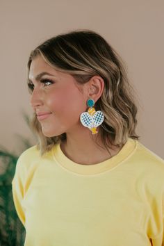 Take on the court in this beaded style Pickle Ball earring! Pickleball earrings Dangle style beaded Pickleball Earrings, Beaded Earring, Pickle Ball, Everyday Chic, Accessories Jewelry Earrings, Earrings Dangle, The Court, Chic Boutique, Pickleball