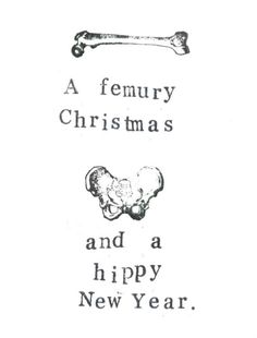 an image of a christmas card with the words merry and a happy new year on it