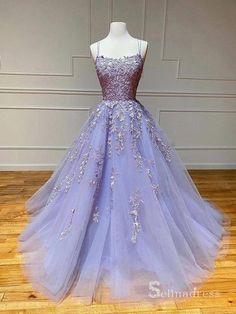 Gaun Tulle, Prom Dresses Formal, Tulle Homecoming Dress, Lace Evening Gowns, Simple Prom Dress, Spaghetti Strap Prom Dress, Floor Length Prom Dresses, Long Prom Gowns, Evening Party Gowns