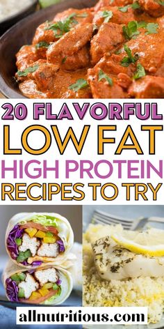 High Protein Low Fat Recipes, Low Fat High Protein Recipes, Low Fat High Protein, Perfect Health Diet, Low Fat Diet Plan, Low Salt Diet, Best Healthy Diet, Best Diet Foods, Healthy Eating Diets