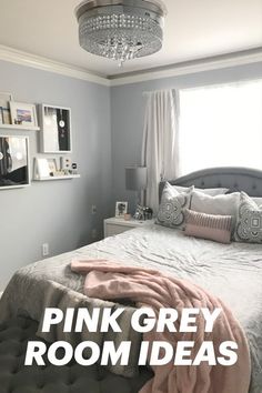 pink and grey room ideas Charcoal Grey Bedroom Ideas, Charcoal Grey Bedroom, Pink And Grey Bedroom, Bedroom Sets Furniture King, Modern Bedroom Furniture Sets