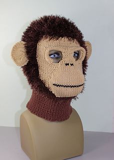 Ravelry: Toddler Child and Adult Monkey Mask Balaclava pattern by Christine Grant Balaclava Knitting Pattern, Balaclava Aesthetic, Balaclava Knitting, Monkey Mask, Crochet Mask, Animal Knitting Patterns, Knitting Instructions, Little Monkeys, Hat Knitting Patterns