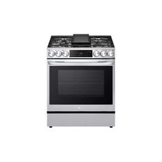 a silver stove top oven on a white background