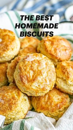 a pile of biscuits sitting on top of a green and white towel