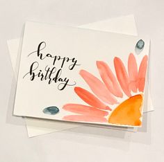 two cards with the words happy birthday written on them