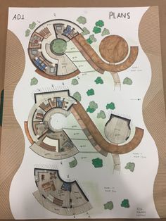 an architectural drawing shows the plans for a house