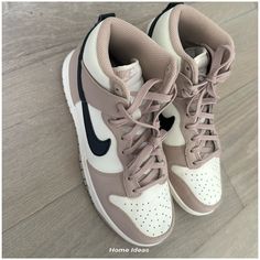 Back To School Shoes Nike, Nike Shoes For Girls, Dunks High Top, High Top Dunks, Dunks Black, Best Shoes For Women, Nike High Top, Pretty Sneakers