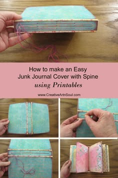 how to make an easy journal cover with sprinkles