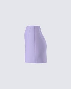 Bring a pop of color into the boardroom with this chic lavender mini skirt 💜 With a mid-rise fit and dart detailing, this skirt will make it known that you’re ready for a little work AND play 😏 Black Off Shoulder, Graphic Top, White Jersey, Pop Of Color, Pocket Pants, White Mini Dress, Dart, Make It, Mini Skirt