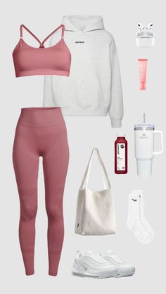 Elevate Your Fitness Routine with the Ultimate Berry-colored Workout Set! 🌸💪 Unleash your inner strength in style with this stunning activewear ensemble. This workout set is designed to make you look and feel your best. Explore the world of fitness fashion and discover the perfect blend of beauty and performance. #outfitinspo #workoutfit #sports #pinkaesthetic #workout #workoutoutfit #gym #fitinspo #clothes #athletic #beauty #cleangirl #cleangirlaestethic Pink Workout Set, Workout Sets Outfit, Stretch Clothes, Activewear Inspiration, Clothes Athletic, Sets Outfit, Gym Attire, Cute Workout Outfits