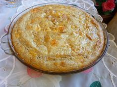 a baked dish sitting on top of a table