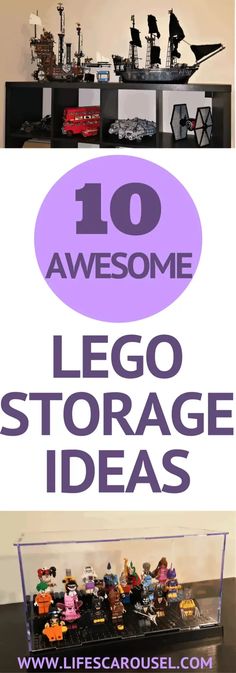 the top ten lego storage ideas for kids to use in their playroom or bedroom