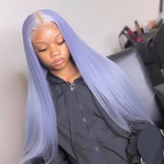 Megalook Light Lavendor Body Wave Lace Wigs, pink/blue/orange/yellow/gray Wig With Baby Hair ,Hd Melted Invisible Lace Front Wig, Undetectable lace wig Hair Palette, Hair Chalk, Birthday Vacation, Frontal Hairstyles, China Dolls, Hair Laid, Peruvian Hair, Pastel Hair, Front Lace Wigs Human Hair