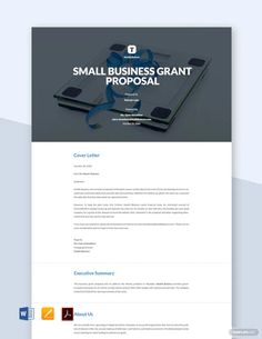 the small business grant proposal template